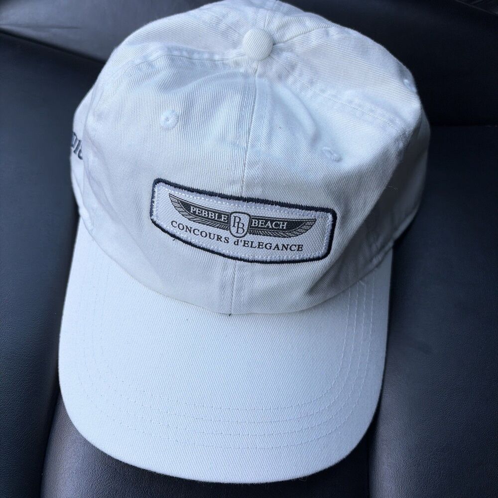 Ultra Rare Pebble Beach Concours d'Elegance Hat Cap Strapback Ahead Vtg Golf
